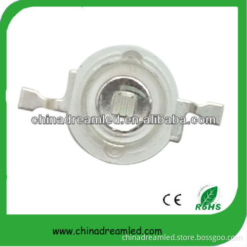 Factory driectly hot sale: 3W Green high power LED with Genesis Photonics 45mil chip 3w green led
